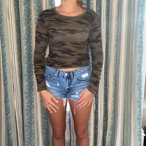 Long Sleeve Camo top